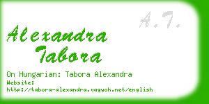 alexandra tabora business card